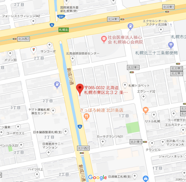 北海道・札幌相談センター マップ